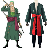 One Piece Roronoa Zoro Green Set Cosplay Costume Outfits Halloween Carnival Suit